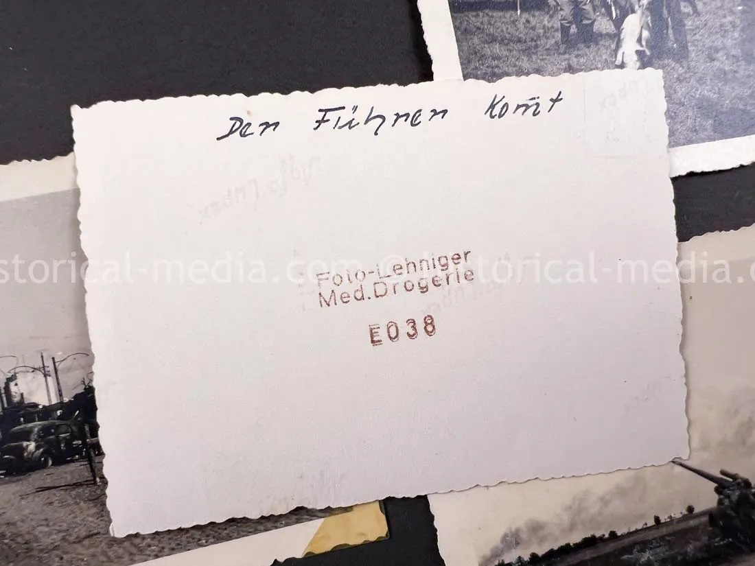 GERMAN ARMY PHOTO ALBUM - HITLER PHOTOS - SUDETENLAND, POLAND, WARSAW GHETTO - TOP!