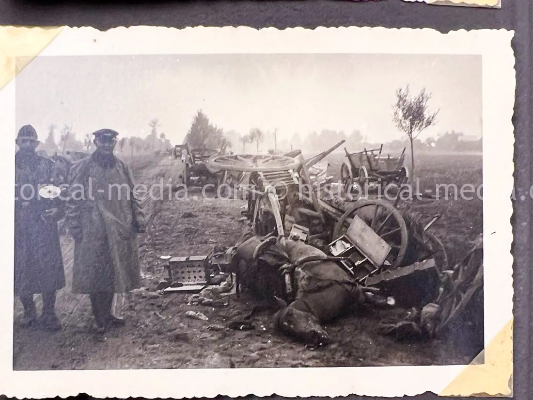 GERMAN ARMY PHOTO ALBUM - HITLER PHOTOS - SUDETENLAND, POLAND, WARSAW GHETTO - TOP!