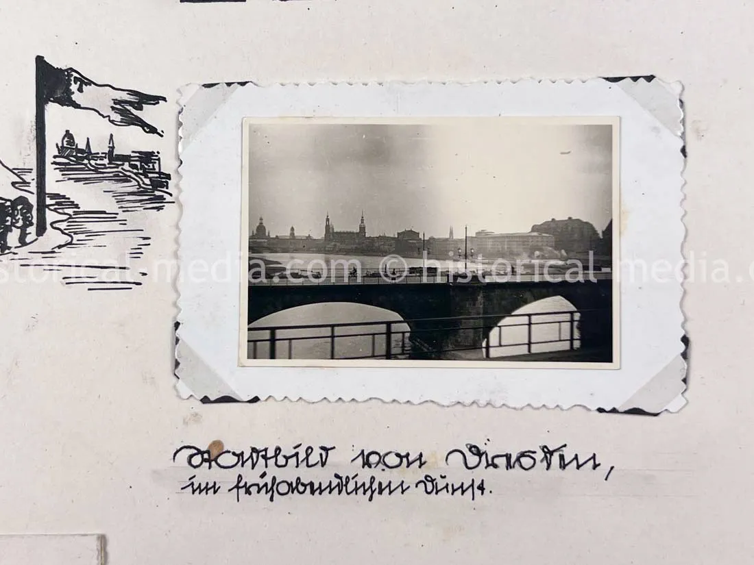 GERMAN ARMY PHOTO ALBUM - 23. PANZER DIVISION - POLAND & RUSSIA CAMPAIGN - ZAMOSC GHETTO - NICE!