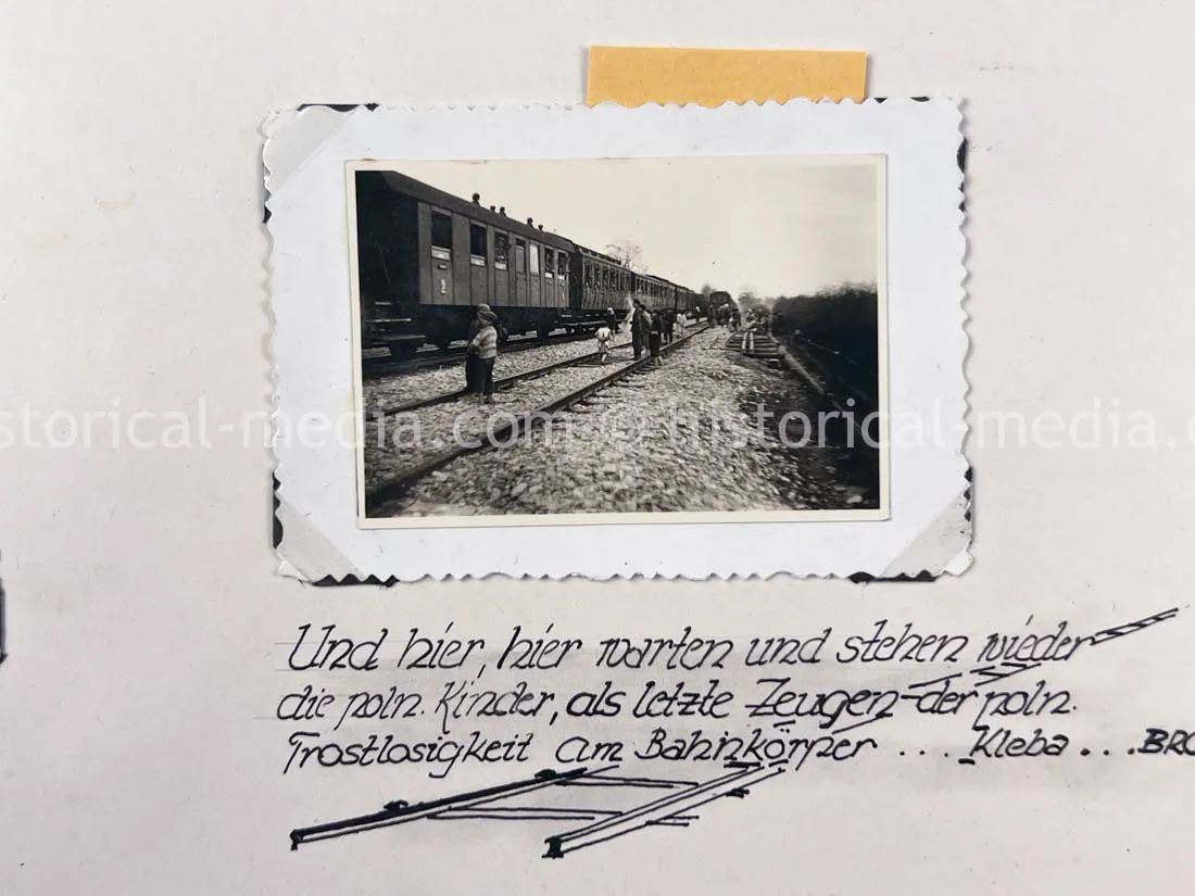 GERMAN ARMY PHOTO ALBUM - 23. PANZER DIVISION - POLAND & RUSSIA CAMPAIGN - ZAMOSC GHETTO - NICE!