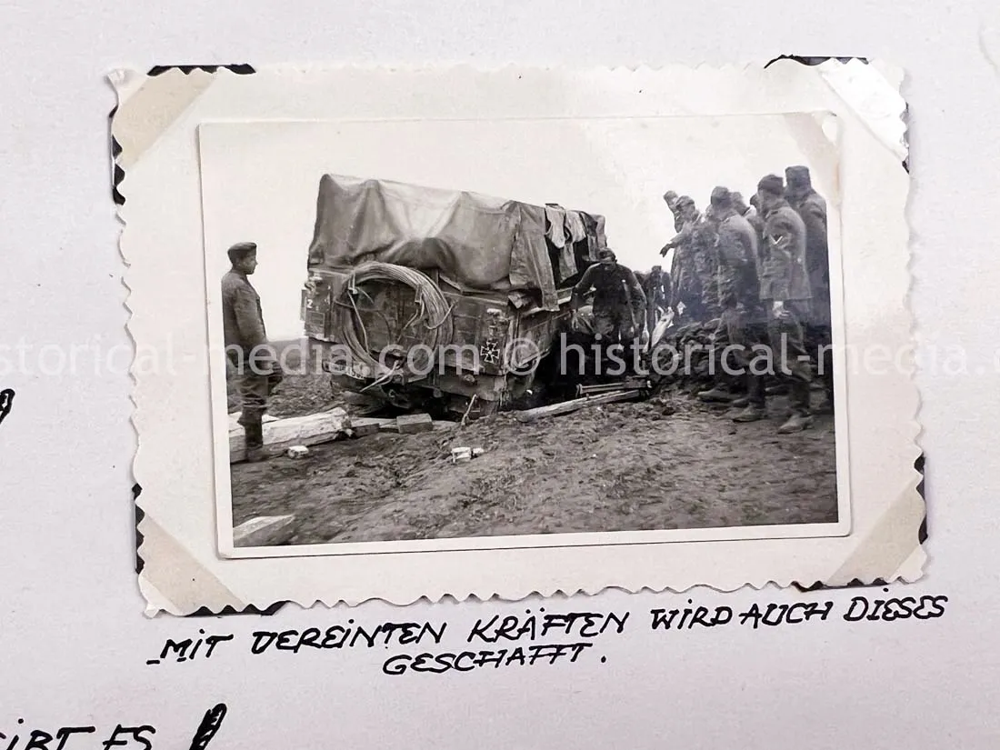 GERMAN ARMY PHOTO ALBUM - 23. PANZER DIVISION - POLAND & RUSSIA CAMPAIGN - ZAMOSC GHETTO - NICE!