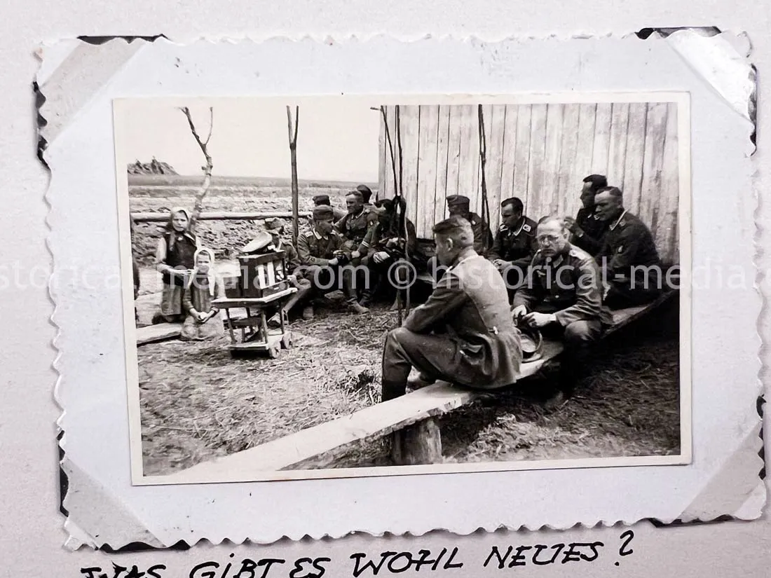 GERMAN ARMY PHOTO ALBUM - 23. PANZER DIVISION - POLAND & RUSSIA CAMPAIGN - ZAMOSC GHETTO - NICE!