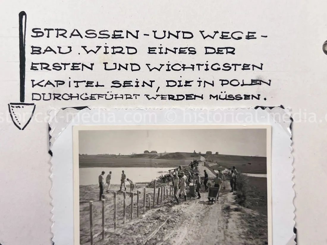 GERMAN ARMY PHOTO ALBUM - 23. PANZER DIVISION - POLAND & RUSSIA CAMPAIGN - ZAMOSC GHETTO - NICE!