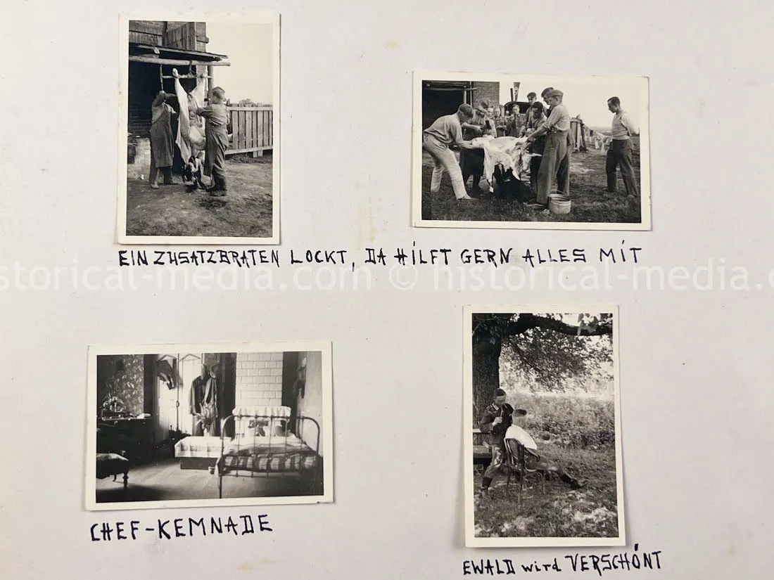 GERMAN ARMY PHOTO ALBUM - 23. PANZER DIVISION - POLAND & RUSSIA CAMPAIGN - ZAMOSC GHETTO - NICE!