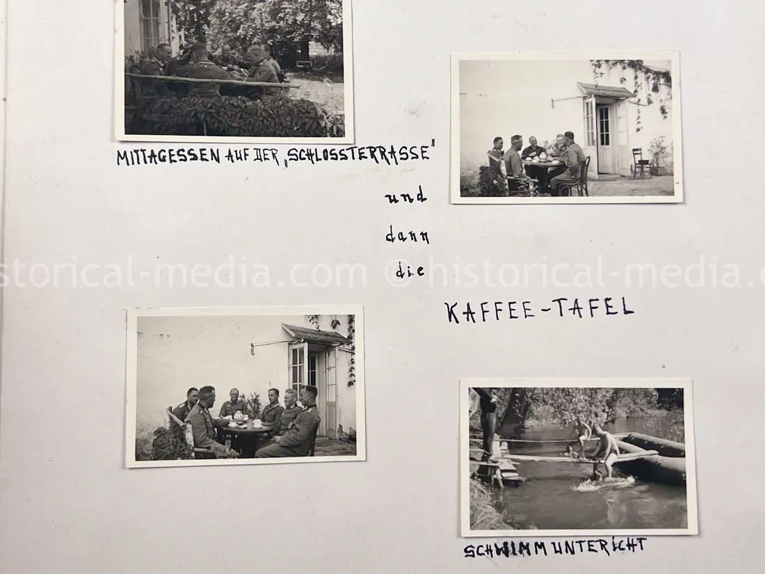 GERMAN ARMY PHOTO ALBUM - 23. PANZER DIVISION - POLAND & RUSSIA CAMPAIGN - ZAMOSC GHETTO - NICE!