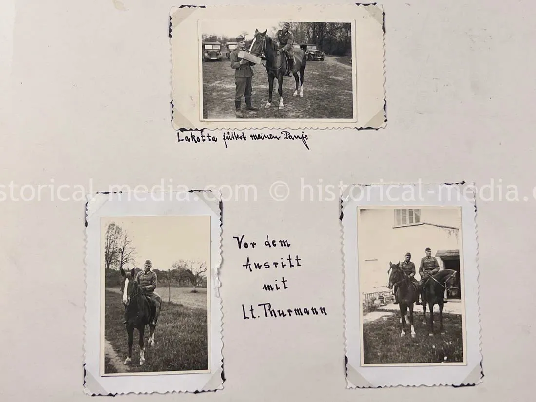 GERMAN ARMY PHOTO ALBUM - 23. PANZER DIVISION - POLAND & RUSSIA CAMPAIGN - ZAMOSC GHETTO - NICE!