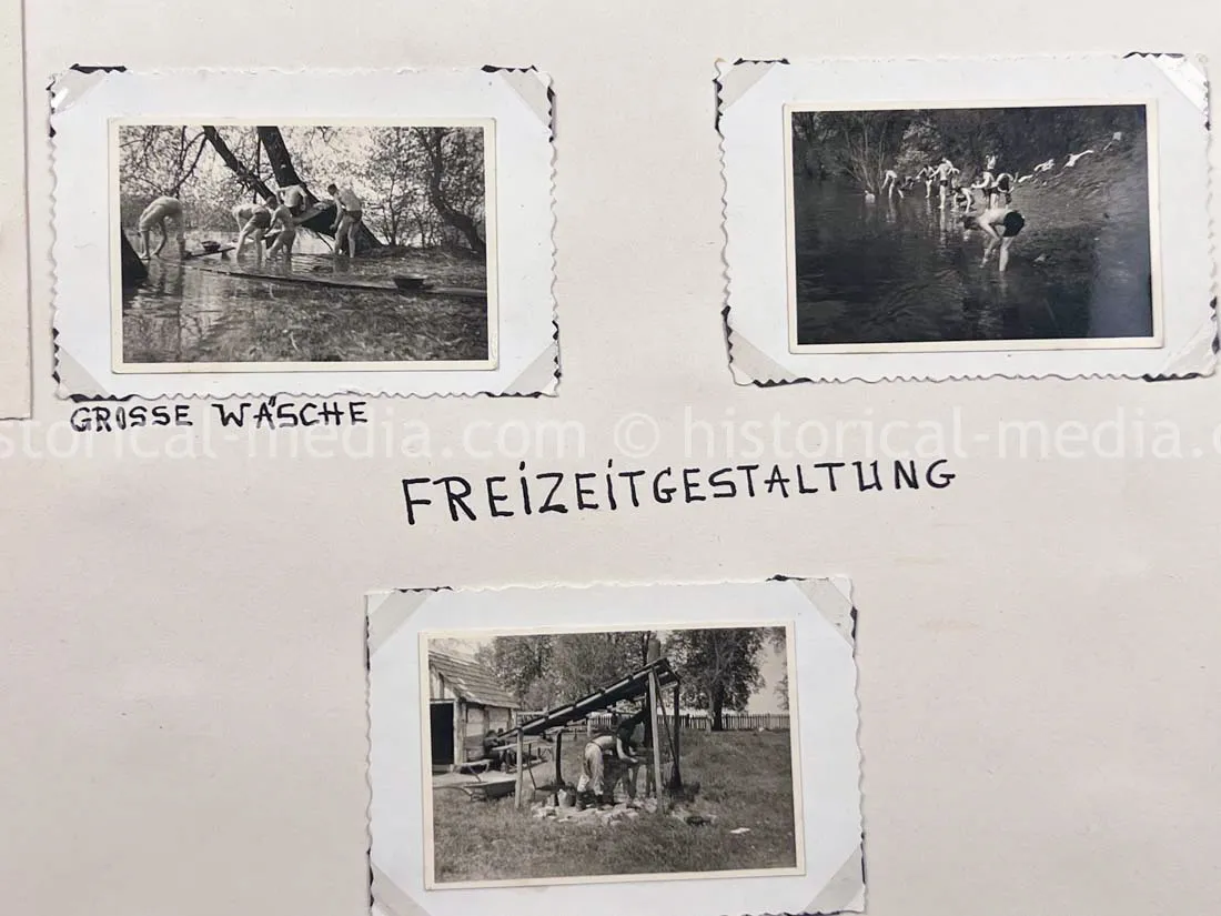 GERMAN ARMY PHOTO ALBUM - 23. PANZER DIVISION - POLAND & RUSSIA CAMPAIGN - ZAMOSC GHETTO - NICE!