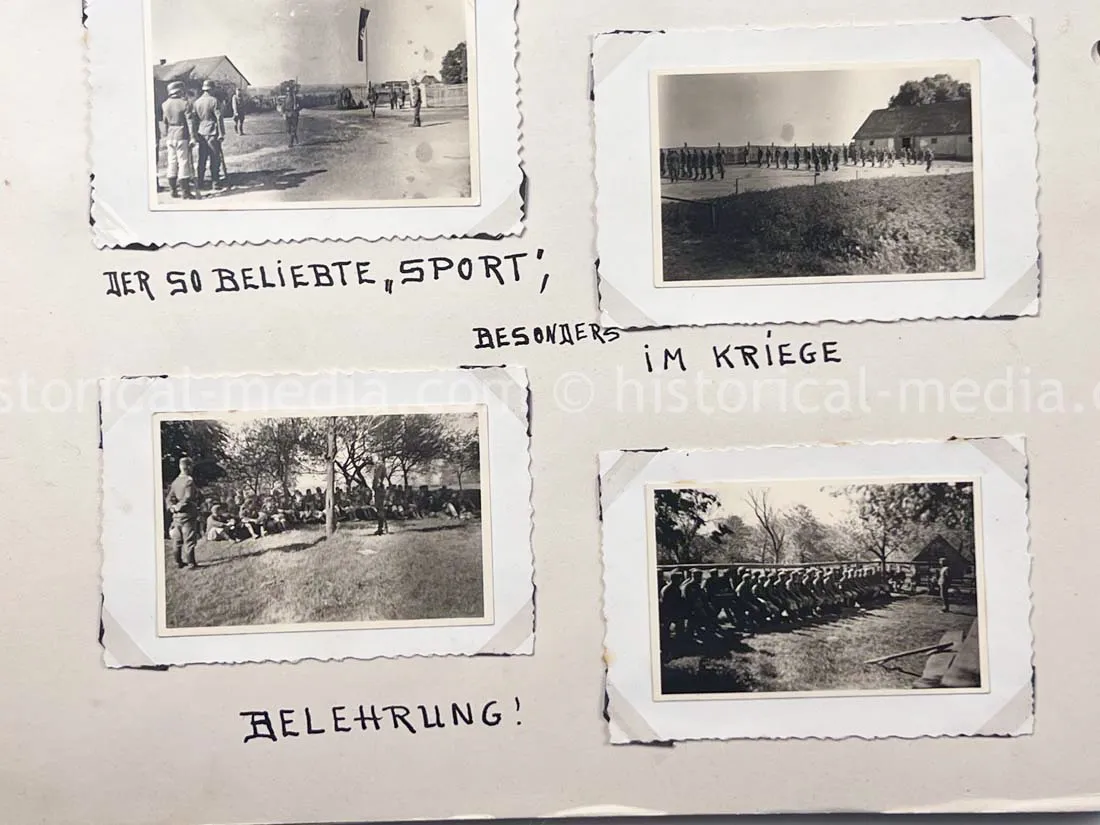 GERMAN ARMY PHOTO ALBUM - 23. PANZER DIVISION - POLAND & RUSSIA CAMPAIGN - ZAMOSC GHETTO - NICE!