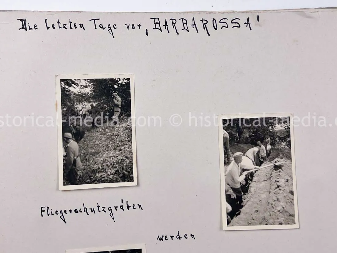 GERMAN ARMY PHOTO ALBUM - 23. PANZER DIVISION - POLAND & RUSSIA CAMPAIGN - ZAMOSC GHETTO - NICE!