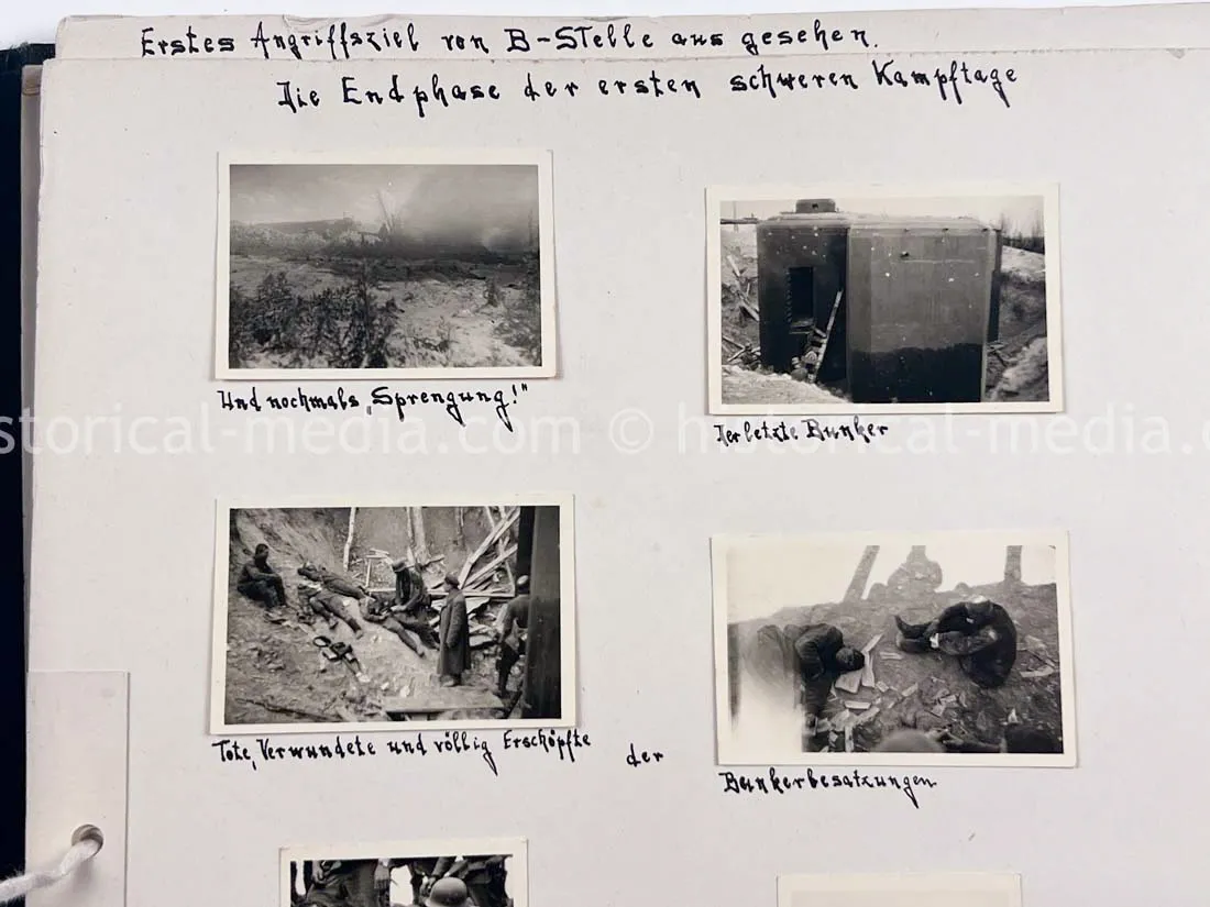 GERMAN ARMY PHOTO ALBUM - 23. PANZER DIVISION - POLAND & RUSSIA CAMPAIGN - ZAMOSC GHETTO - NICE!