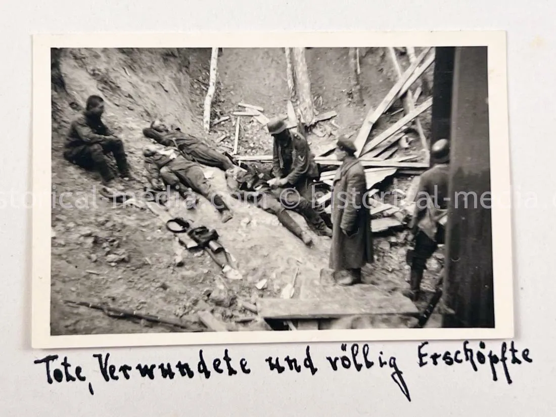 GERMAN ARMY PHOTO ALBUM - 23. PANZER DIVISION - POLAND & RUSSIA CAMPAIGN - ZAMOSC GHETTO - NICE!