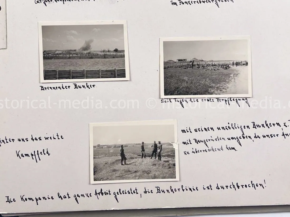 GERMAN ARMY PHOTO ALBUM - 23. PANZER DIVISION - POLAND & RUSSIA CAMPAIGN - ZAMOSC GHETTO - NICE!