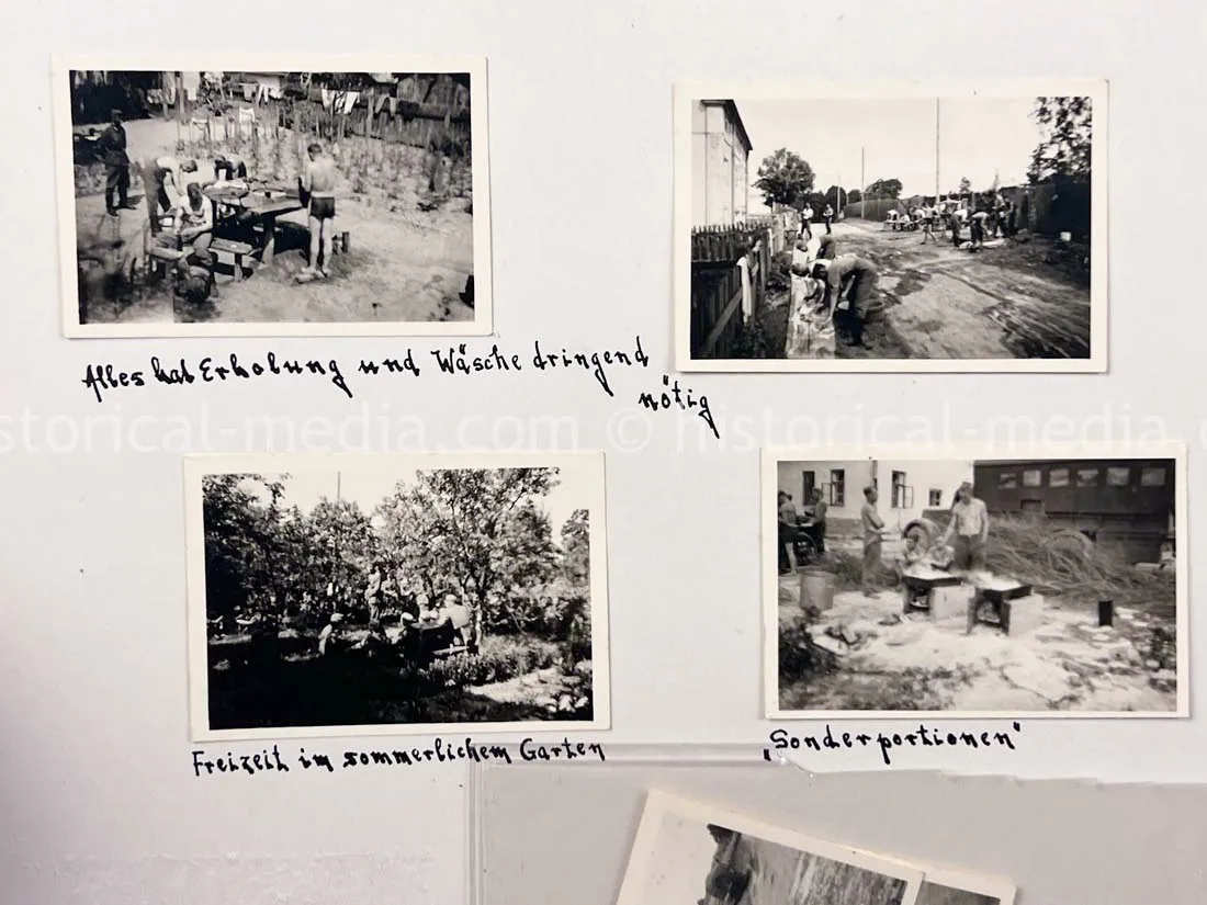 GERMAN ARMY PHOTO ALBUM - 23. PANZER DIVISION - POLAND & RUSSIA CAMPAIGN - ZAMOSC GHETTO - NICE!
