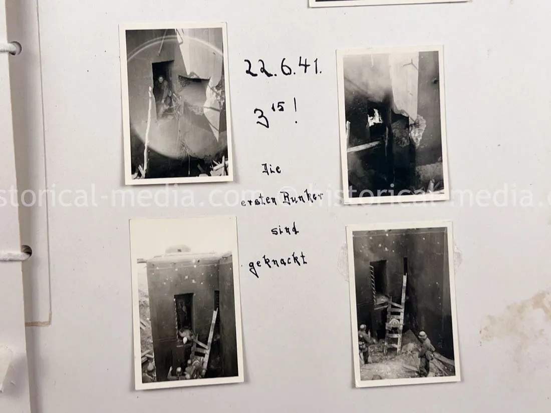 GERMAN ARMY PHOTO ALBUM - 23. PANZER DIVISION - POLAND & RUSSIA CAMPAIGN - ZAMOSC GHETTO - NICE!