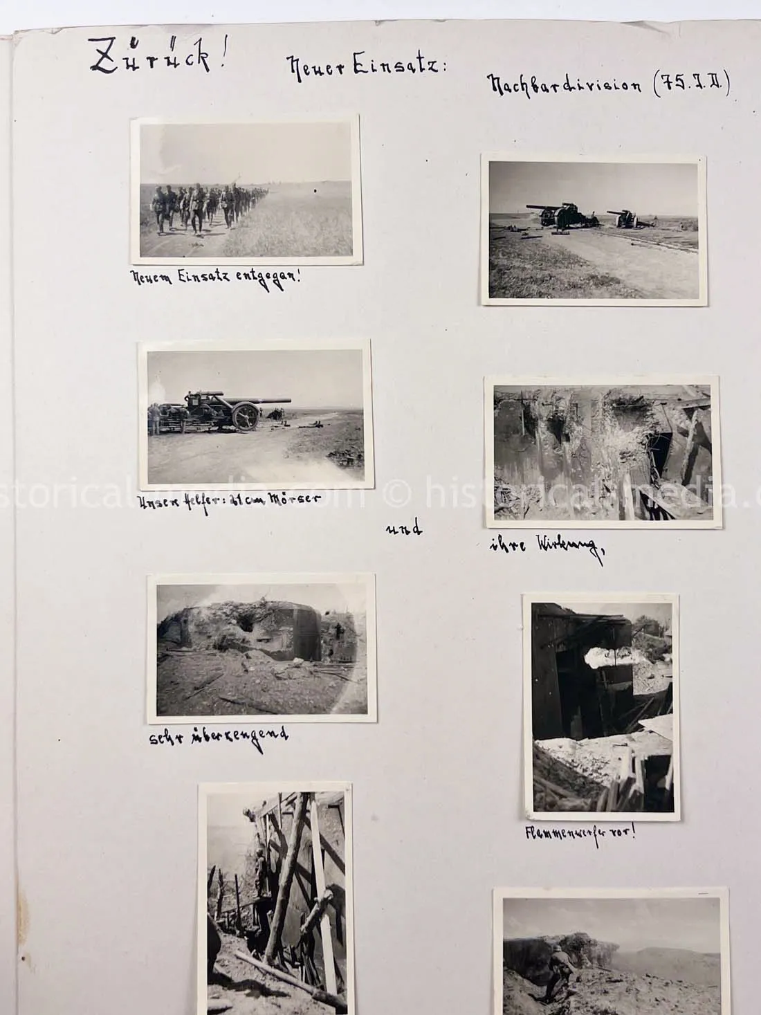 GERMAN ARMY PHOTO ALBUM - 23. PANZER DIVISION - POLAND & RUSSIA CAMPAIGN - ZAMOSC GHETTO - NICE!
