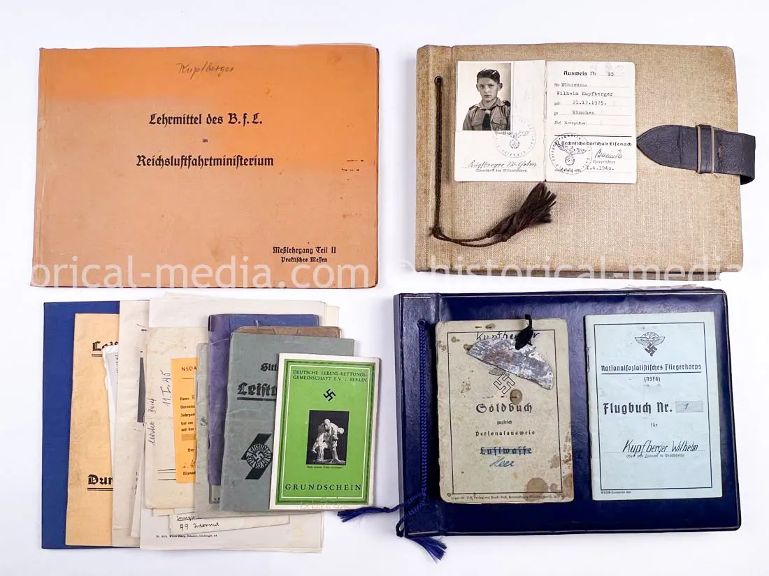 AMAZING HITLER JUGEND PHOTO, CUFFTITLE, SOLDBUCH & DOCUMENT GROUPING + LATE WAR KIA - 277. VOLKS-GRENADIER-DIVISION