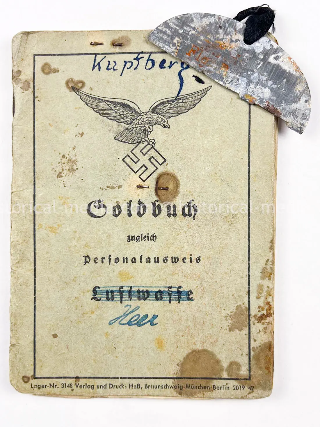 AMAZING HITLER JUGEND PHOTO, CUFFTITLE, SOLDBUCH & DOCUMENT GROUPING + LATE WAR KIA - 277. VOLKS-GRENADIER-DIVISION