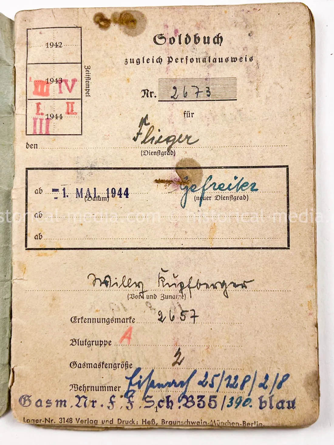 AMAZING HITLER JUGEND PHOTO, CUFFTITLE, SOLDBUCH & DOCUMENT GROUPING + LATE WAR KIA - 277. VOLKS-GRENADIER-DIVISION