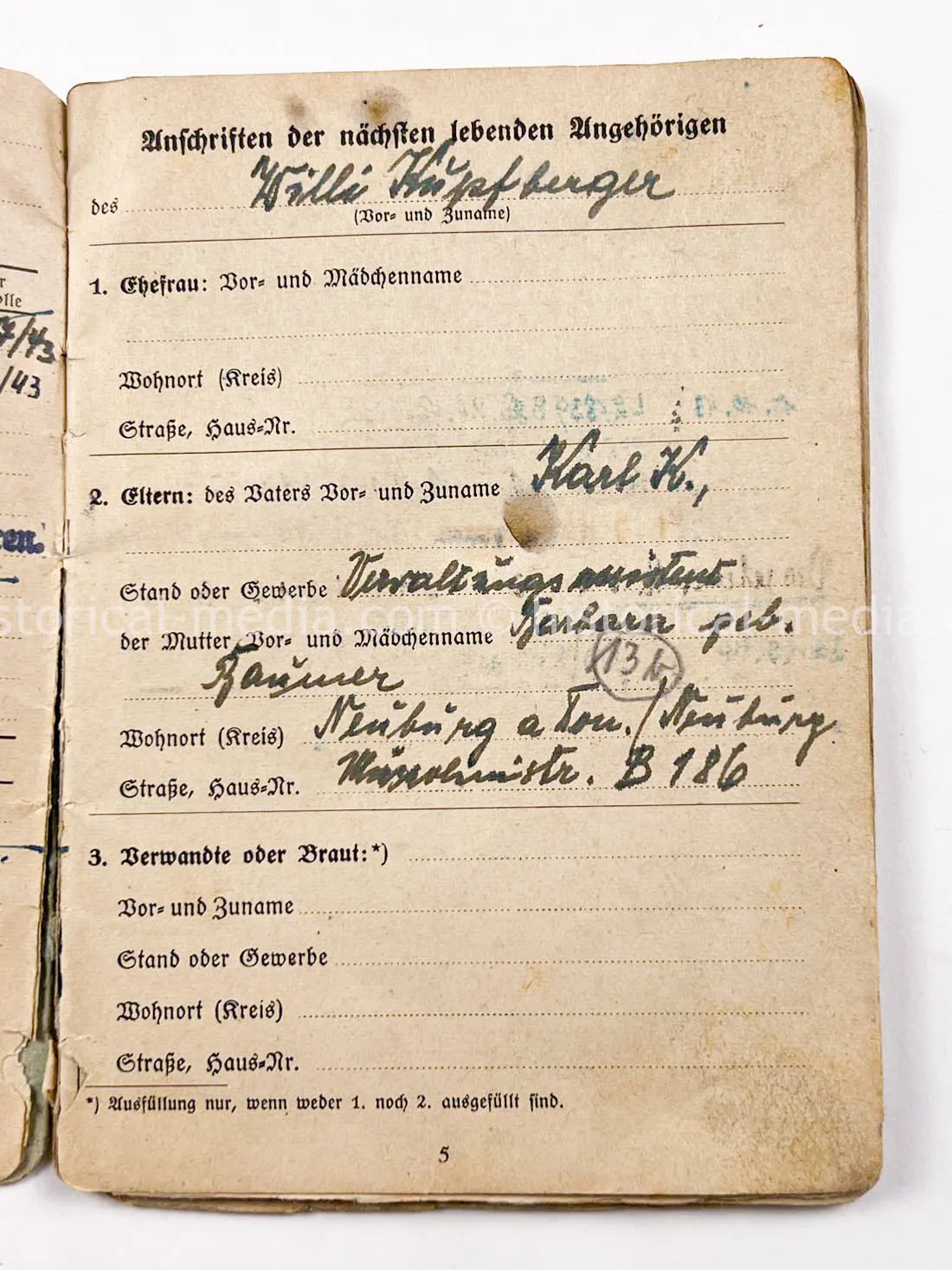 AMAZING HITLER JUGEND PHOTO, CUFFTITLE, SOLDBUCH & DOCUMENT GROUPING + LATE WAR KIA - 277. VOLKS-GRENADIER-DIVISION