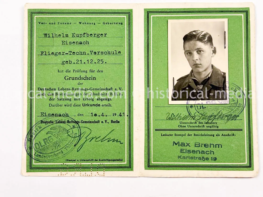 AMAZING HITLER JUGEND PHOTO, CUFFTITLE, SOLDBUCH & DOCUMENT GROUPING + LATE WAR KIA - 277. VOLKS-GRENADIER-DIVISION