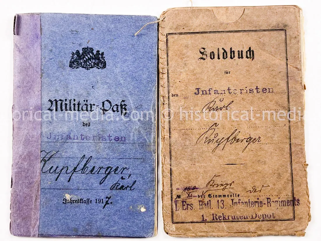 AMAZING HITLER JUGEND PHOTO, CUFFTITLE, SOLDBUCH & DOCUMENT GROUPING + LATE WAR KIA - 277. VOLKS-GRENADIER-DIVISION