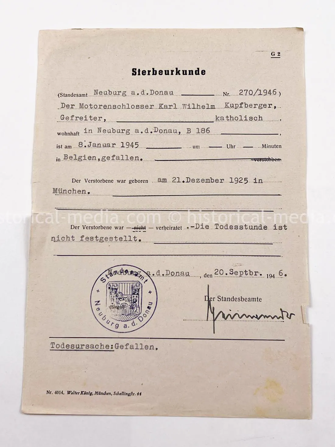 AMAZING HITLER JUGEND PHOTO, CUFFTITLE, SOLDBUCH & DOCUMENT GROUPING + LATE WAR KIA - 277. VOLKS-GRENADIER-DIVISION