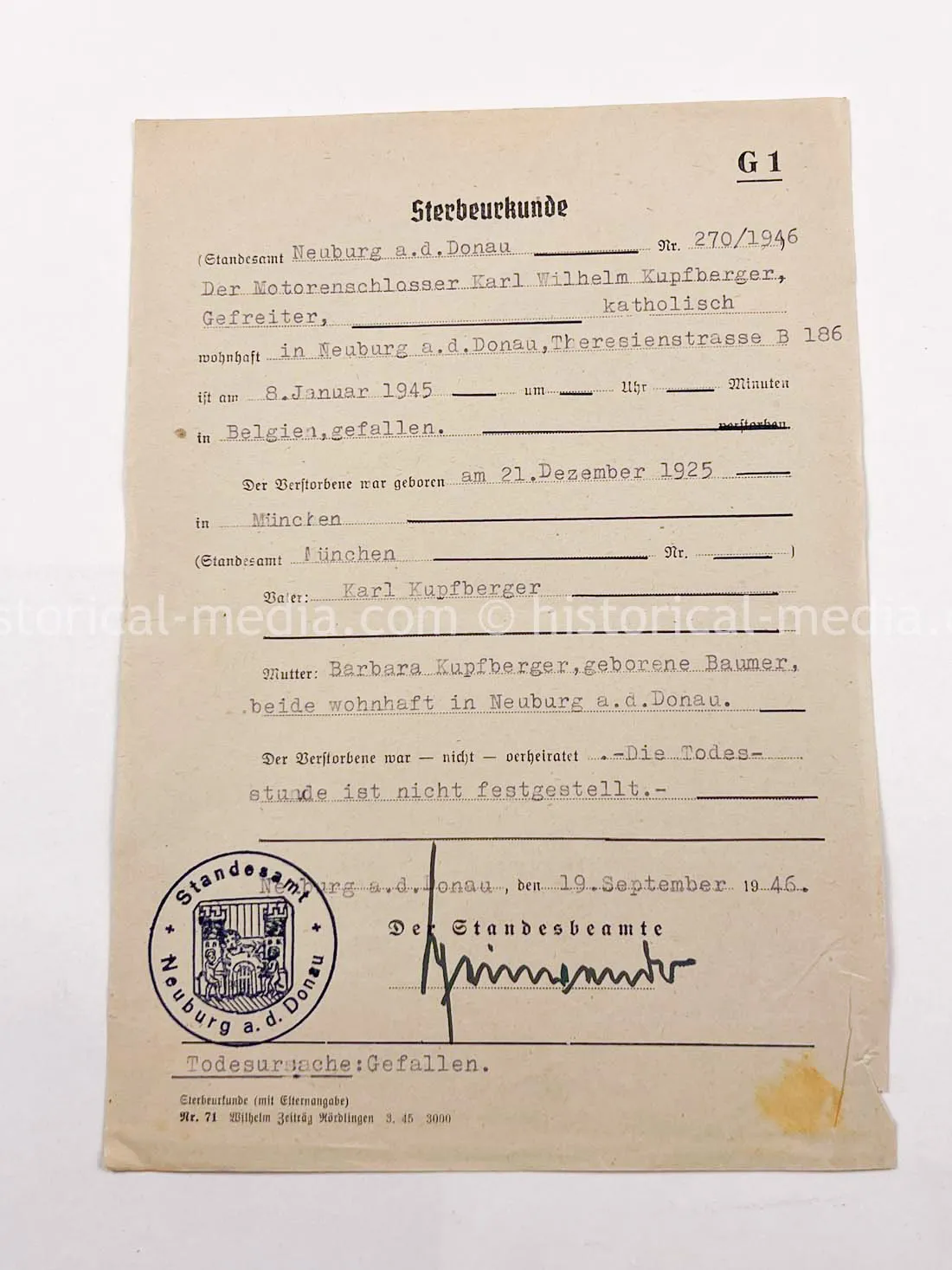 AMAZING HITLER JUGEND PHOTO, CUFFTITLE, SOLDBUCH & DOCUMENT GROUPING + LATE WAR KIA - 277. VOLKS-GRENADIER-DIVISION