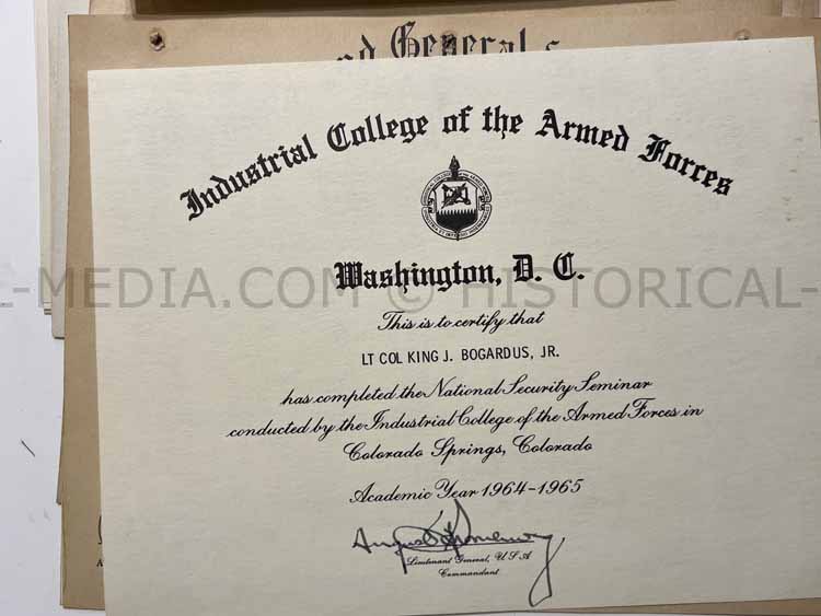 US WWII 4X BRONZE STAR WINNER COLONEL GROUPING - 88TH AIRBORNE INFANTRY BATTALION + 88TH INFANTRY DIVISION BLUE DEVILS