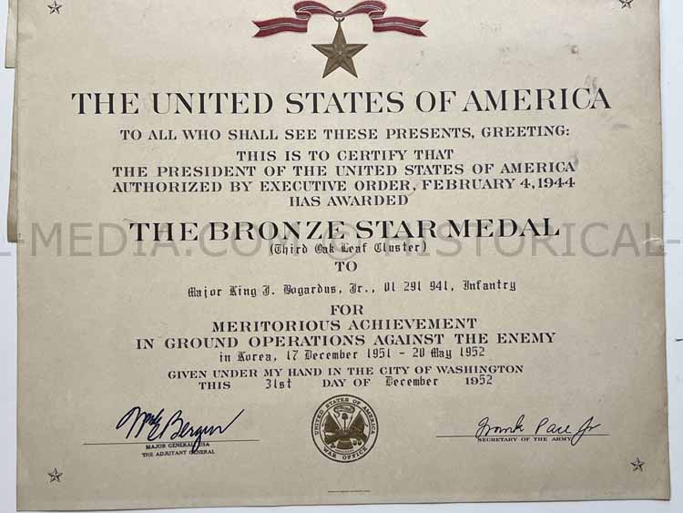US WWII 4X BRONZE STAR WINNER COLONEL GROUPING - 88TH AIRBORNE INFANTRY BATTALION + 88TH INFANTRY DIVISION BLUE DEVILS