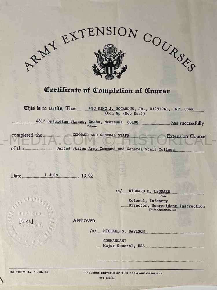 US WWII 4X BRONZE STAR WINNER COLONEL GROUPING - 88TH AIRBORNE INFANTRY BATTALION + 88TH INFANTRY DIVISION BLUE DEVILS