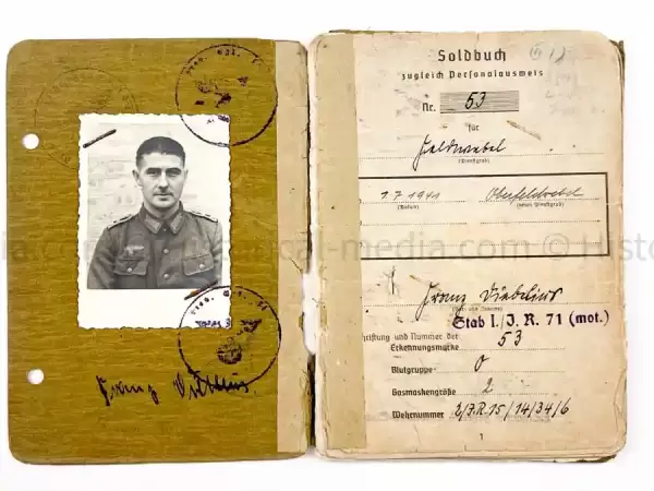 SOLDBUCH - 29. INFANTERIE-DIVISION "FALKE" - (sIG Sf.) - STALINGRAD