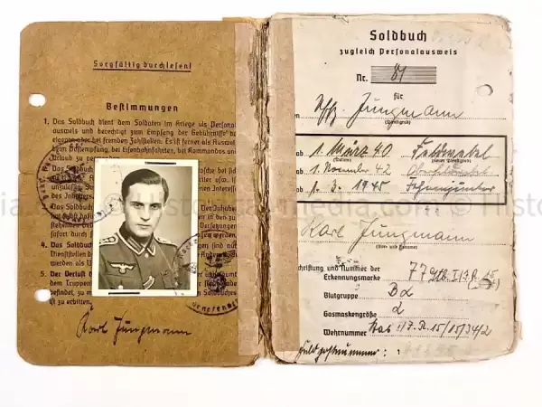 SOLDBUCH - 29. INFANTERIE-DIVISION "FALKE" - PANZER VERNICHTUNGS BRIGADE "MECKLENBÜRG"