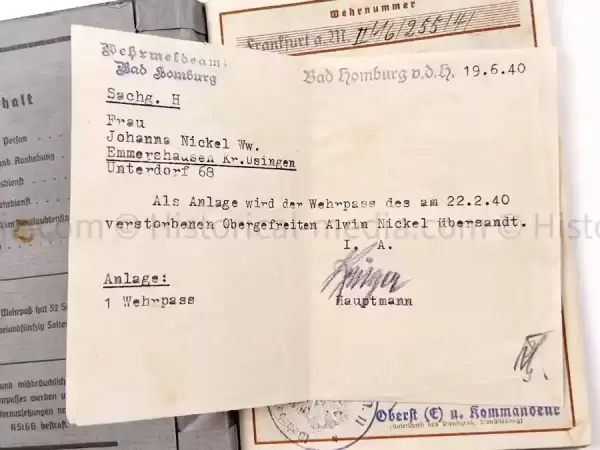 WEHRPASS - PIONIER BATAILLON 49 - 10. PANZER DIVISION - POLAND 1939 - BREST-LITOVSK