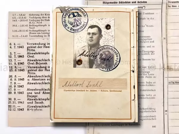 WEHRPASS - PIONIER BATAILLON 88 - 46 INFANTERIE DIVISION - POLAND, FRANCE & RUSSIA - SEVASTAPOL