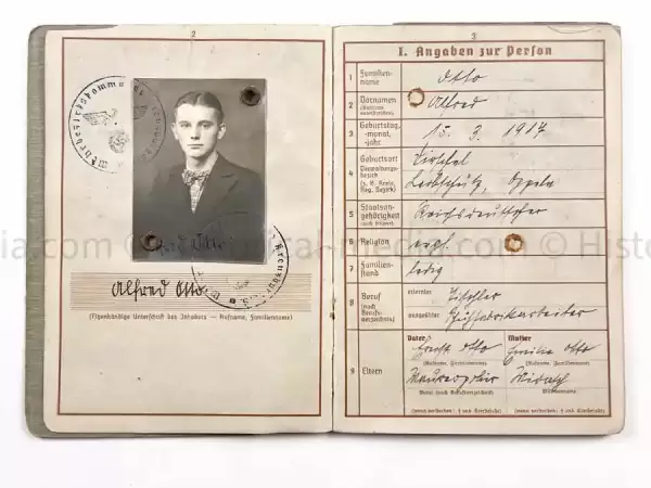 WEHRPASS - 18. INFANTERIE DIVISION - WOUNDED POLAND 1939