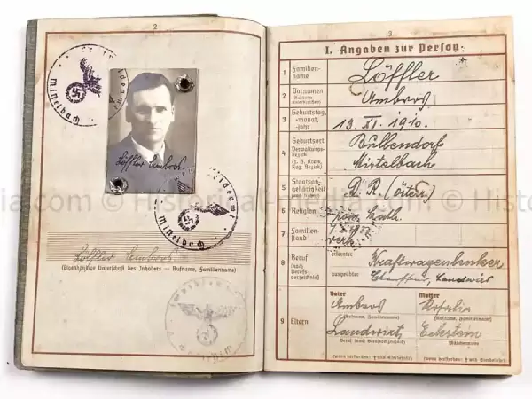 WEHRPASS - EISENBAHN PIONIER REGIMENT (MOT.) 2 - "GEFECHT IN AUSCHWITZ"