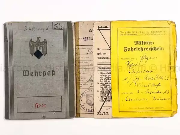 WEHRPASS - 1. LEICHTE DIVISION - PANZER REGIMENT 11 - STABSSCHIRRMEISTER - POLAND 1939