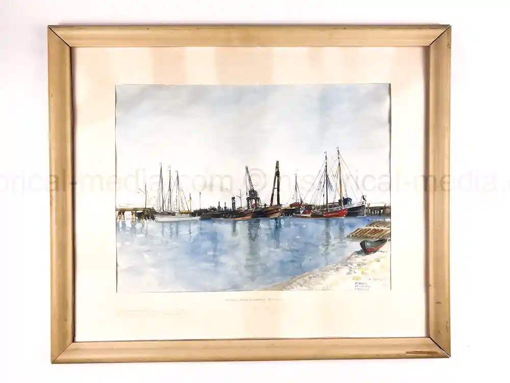 ORIGINAL HERMANN GOERING-OWNED WATERCOLOR PAINTING ORIGINAL HERMANN GOERING-OWNED WATERCOLOR PAINTING