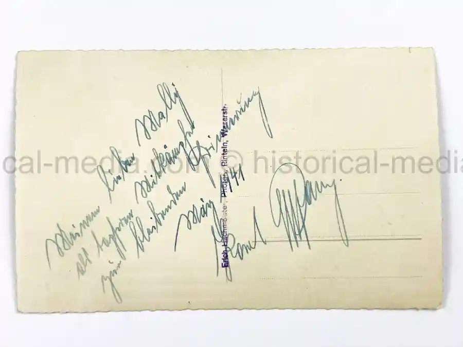 WARTIME PORTRAIT PHOTO & SIGNATURE - KARL MALLY WARTIME PORTRAIT PHOTO & SIGNATURE - KARL MALLY