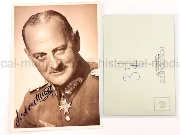 WARTIME PORTRAIT PHOTO & SIGNATURE - PLM WINNER - HORST VON METZSCH