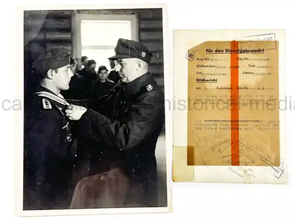 KNIGHTS CROSS WINNER PRESS PHOTO - PANZER - FRITZ SCHÖCK (Copy)