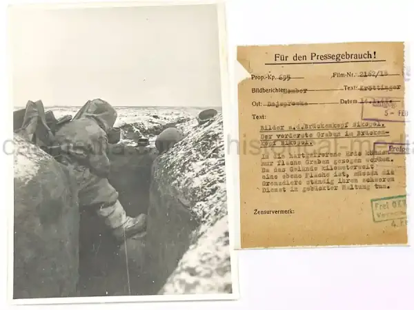 GERMAN KNIGHTS CROSS WINNER PRESS PHOTO - PANZER - JOSEF GAUGLITZ (Copy)