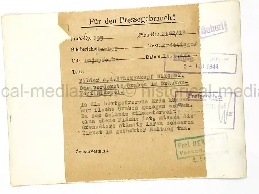 GERMAN KNIGHTS CROSS WINNER PRESS PHOTO - PANZER - JOSEF GAUGLITZ (Copy)