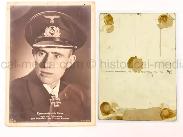 GERMAN KNIGHTS CROSS WINNER POSTCARD PORTRAIT PHOTO - OSKAR DINORT (Copy)