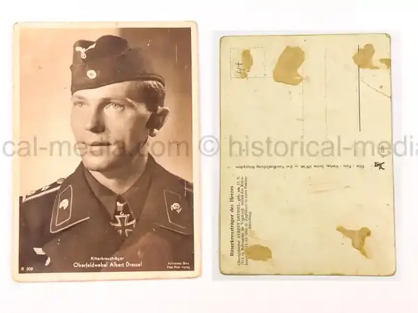 GERMAN KNIGHTS CROSS WINNER POSTCARD PORTRAIT PHOTO - HEINRICH LIEBE - U-BOOT (Copy)