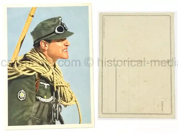 SCARCE GERMAN COLOR GEBIRGSJÄGER POSTCARD PHOTO – 3 SCARCE GERMAN COLOR GEBIRGSJÄGER POSTCARD PHOTO - 2 (Copy)