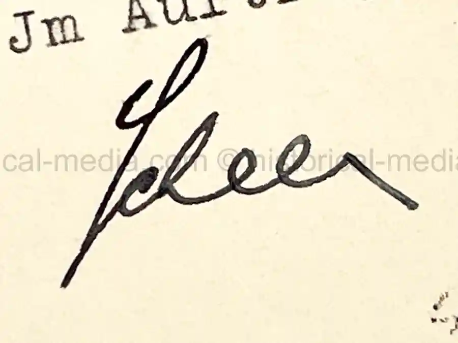 RARE ORIGINAL WARTIME SIGNATURE & DOCUMENTS - FRIEDRICH OLBRICHT - JULY 20 PLOT CONSPIRATOR (Copy)