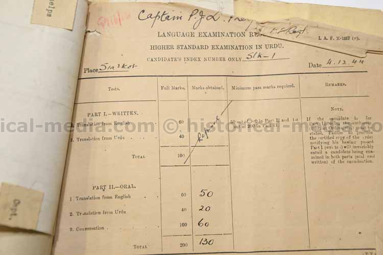 BRITISH WWII PHOTO & DOCUMENT GROUPING - OFFICER ROYAL BERKSHIRES