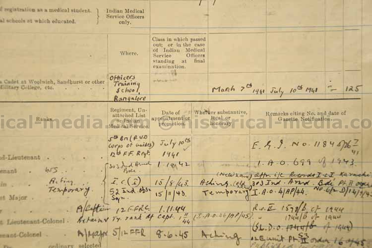 BRITISH WWII PHOTO & DOCUMENT GROUPING - OFFICER ROYAL BERKSHIRES