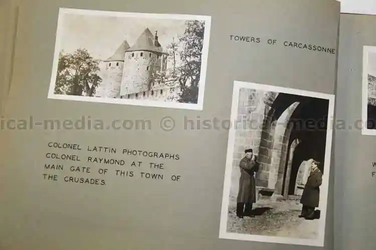 THREE PHOTO ALBUM GROUPING - COLONEL - ENGLAND, FRANCE, GERMANY